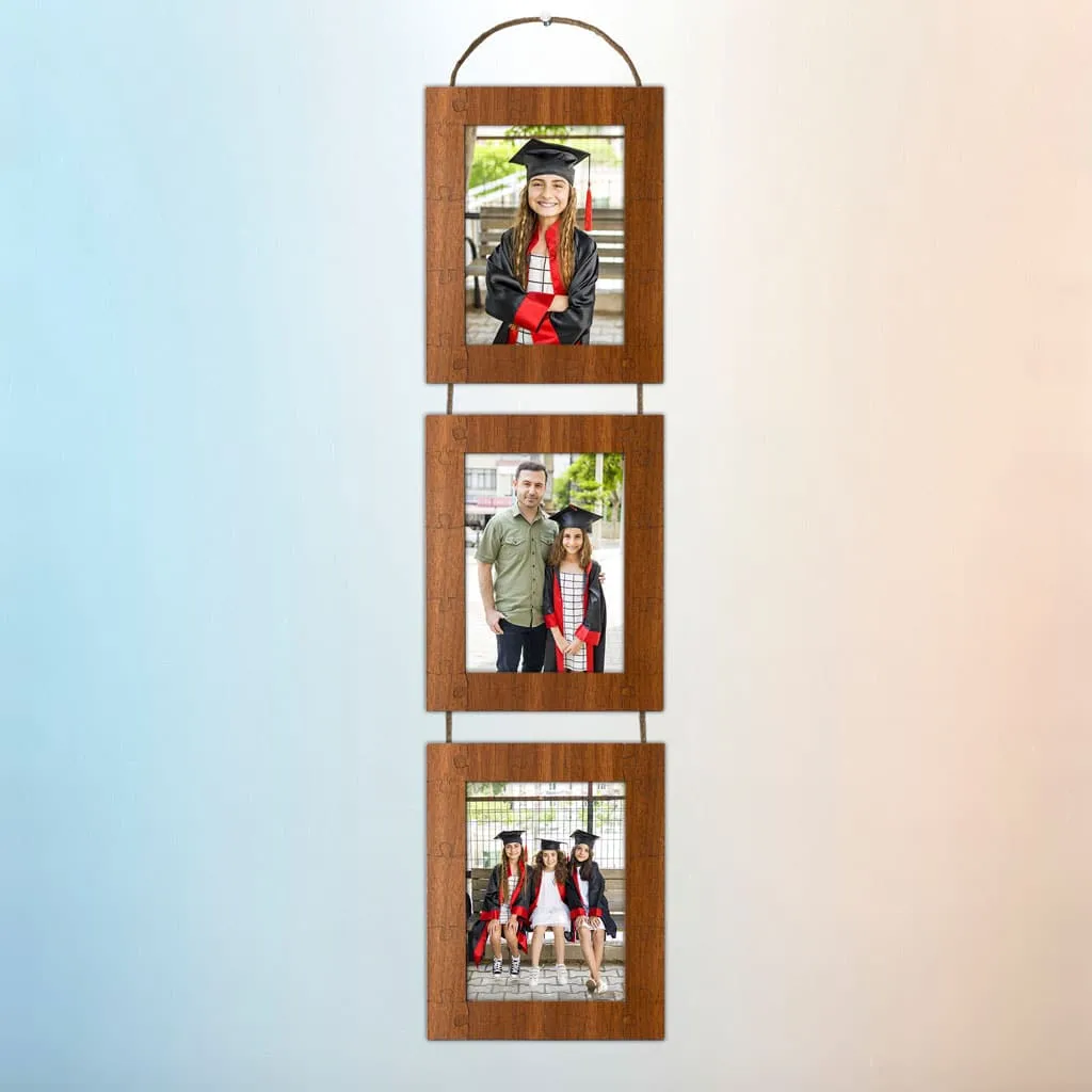 Ahşap Fotoğraf Çerçevesi 3lü