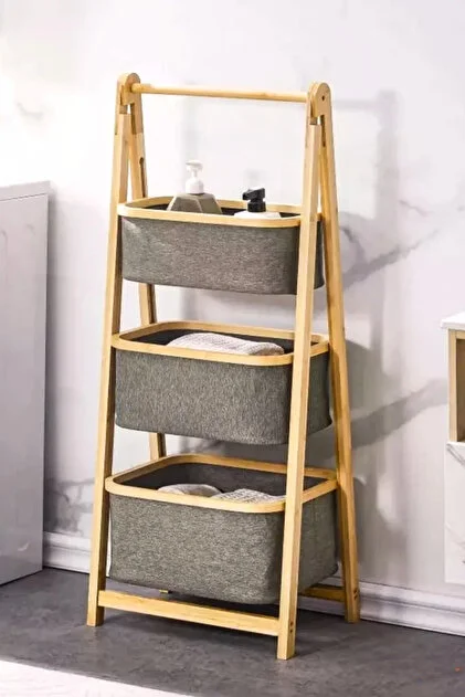 Bambu Banyo Rafı 3 Katlı